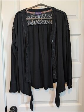 Artesia Black Lace Cardigan
